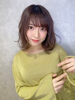 アルケー ヘアアンドヘッドスパ 錦糸町南口店(arche Hair&head spa) インナーグレージュ/マチルダボブ/前髪/ピンクベージュ/錦糸町