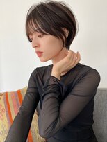 大人可愛い小顔ひし形クビレ丸み20代30代40代大人ショート(蘭)