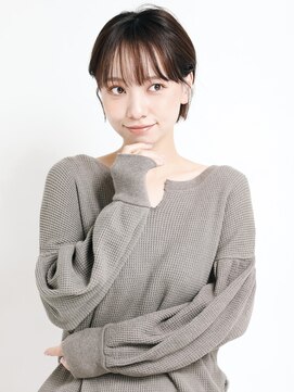 オンク 新宿(onk) 黒髪/グレーベージュ/レイヤーロング/前髪パーマ[新宿駅]