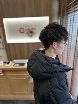イースタイル 元町店(e-style) メンズマッシュ×ピンツイストパーマ