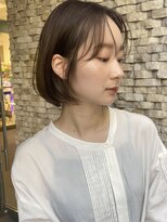 ガーデン 銀座(GARDEN)&nbsp;フルバングミディアムレイヤーハッシュカット前髪パーマボブ
