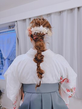 イノチカ(INOCHIKA) 玉ねぎ風編みおろしヘア