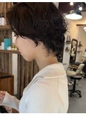 マッシュパーマ×ボブパーマ×前髪パーマ×ショートパーマ×暗髪