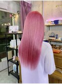 【MIRAC町田店】ブリーチ履歴2回ある髪からピンクカラー