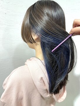 ローグ ヘアー 金町店(Rogue HAIR) ローグ金町《沙月》　インナー×ブルー