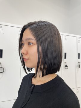 サンド 大阪梅田(sand) @eri_sand_ レイヤーカット/ハンサムショート/切りっぱなしボブ