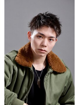 クロムトウキョウ ザ バーバー ネオン 新宿店(CHROM TOKYO the Barber ne/on) アップバングショートスタイル