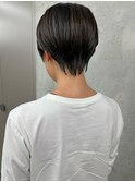 ＊ハンサムショート大人ショート黒髪マッシュシュート30代40代3