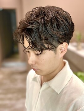 ガーデンヨコハマエスト(GARDEN YOKOHAMA est) ポイントパーマ　ニュアンスパーマ　ミディアム