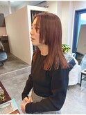 小顔見せ姫バングセミロングヘア