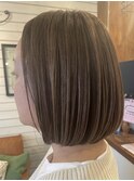 白髪ぼかしハイライト＋ボブ/LILY中央林間野田