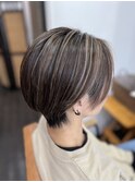 ツーブロ、ハイライト