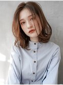 【GEEKS渋谷】ミディアムレイヤーボブ/マロンベージュ/秋冬ヘア
