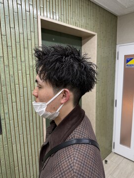 スパイキーラフアクティブショートパーマ