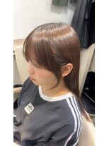 シア(Sia.)&nbsp;顔まわりカット/顔まわりレイヤー/髪質改善/ことりベージュ