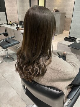 シーク センター南店(seek) 赤みを打ち消す透明感カラー*オリーブグレージュ