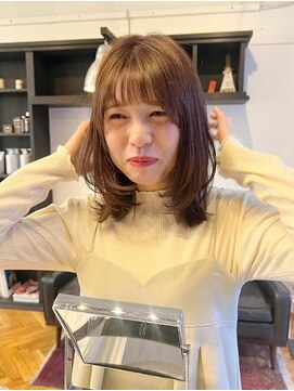 ジリ(JILI) ミディアムレイヤー×透明感ベージュ ▽福永