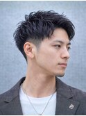 アップバング（メンズ）　ショートカット　好感度