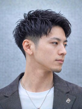 メンズ ルシードスタイル アウラ 松戸市五香(LUCIDO STYLE Aura) アップバング(メンズ) ショートカット 好感度