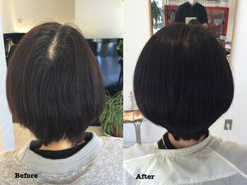 キュアーズの写真/カラー時に「染みる、かゆみが出る」などのお悩みがある方必見！当店では染みる不安なく白髪カバー可能★