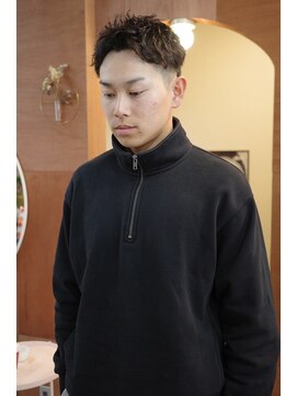 エディ(Edy) メンズ刈り上げツイストスパイラルパーマスパイキーショート岡山