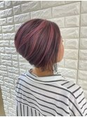 ハイライトカラーピンクレッド