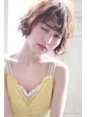 mowenstyle☆斜めバング×ハニーヘアー×マーメイドアッシュ