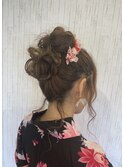 浴衣に合うお団子ヘア