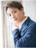 外国人風カラーで！格上げサイドパートショートB(草加)(メンズ)