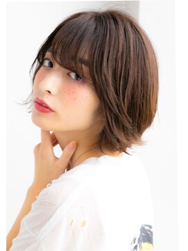 ヌーン ヘアメイク プラス ハッピータイムズ(NOON hair make+happy times) 耳かけ☆透明感イルミナアッシュベージュ 中野ヌーンstyle73