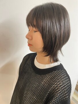 ライズ バイ レボ 柏店(RISE by REVO) ボブ/カーキグレージュ/大人かわいい/フェザーバング