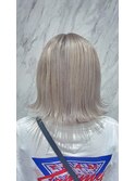 【INCE HAIR】 ダブルカラー×ホワイトブロンド