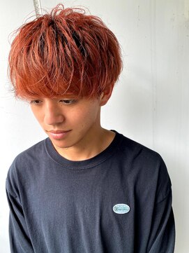 アメラボ(AmeLab) 【夏カラー】オレンジマッシュ