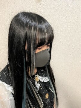 ディー エメ(D-aimer-) 黒髪×インナー+前髪メッシュエクステ