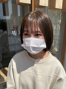 シプレ(cipre) ミニボブ x グレージュカラー