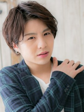 グルーミングサロン バーバー キャッスル 北浦和西口(Grooming salon Barber Castle) アップバンクで動き◎マットブラウンカラーマッシュT北浦和