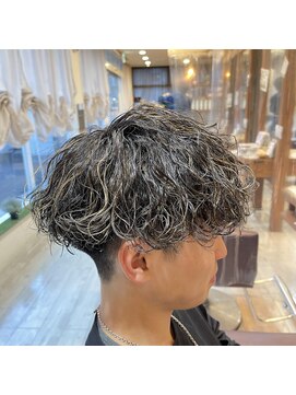 ハッシュタグネイビ－ 仙台長町店(#NAVY) 波巻きメッシュ　メンズカット　仙台/太白区/仙南/長町