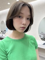 オズ 安積店(OZ)&nbsp;ダブルカラー外ハネボブインナーカラーハイライトケアブリーチ