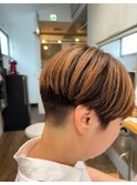 コントラストショートマッシュ