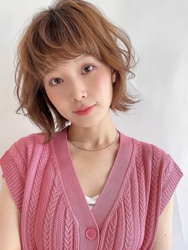 トゥーリ 二日市店(tuuli) 大人女性◆艶レイヤー前髪ピンクベージュ 髪質改善 縮毛矯正