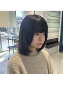 重め姫カット×軽めレイヤー