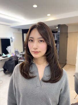 アルーシェウィズスカイ 原宿(Alushe with Sky) 韓国風スタイル/くびれヘア/ワンホンレイヤー/ロング
