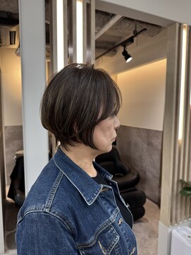 エレ 博多(ere) ショートボブ40代50代白髪ぼかし白髪染め博多