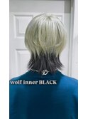 ブロンド×ブラック☆ウルフカット