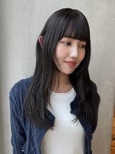 ラブハーツアンドビーヒガシウメダ(luve heart's And Be higashiumeda) ウェーブヘアとオリーブグレージュ
