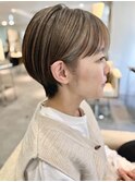 本八幡×ハイライト×似合わせショート×白髪ぼかし