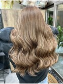 ハイライトバレイヤージュダブルカラーケアブリーチ20代30代