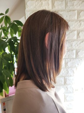 松本平太郎美容室 国立店 30代40代50代×セミディストレート