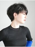 前下がりショート・ボブ/絶壁解消/前髪あり/40代/30代/内巻き