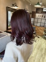 カミビト マヴィー(kamibito mavie)&nbsp;20代30代40代艶感透明感ワインレッド